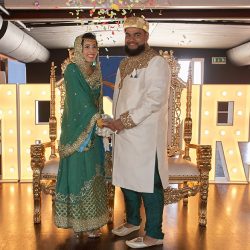 This pair got married in the same room at the groom's parents... 37 years later!