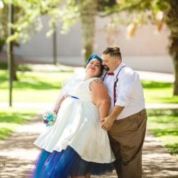 1 1 - Fandoms meet classic Offbeat Bride style at this Texas sci-fi wedding 1 1