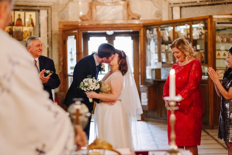 Traditional Romanian Orthodox meets LA party at this art deco wedding