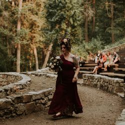 AnnieHallPhotography 110 - When a rustic forest wedding met red, black, and metal When a rustic forest wedding met red, black, and metal