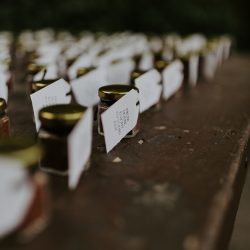 AnnieHallPhotography 284 - When a rustic forest wedding met red, black, and metal When a rustic forest wedding met red, black, and metal