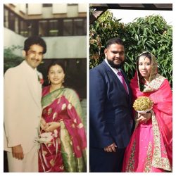 This pair got married in the same room at the groom's parents... 37 years later!