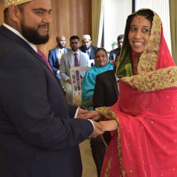 This pair got married in the same room at the groom's parents... 37 years later!