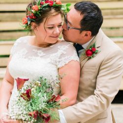 Disney O ASHTONKELLEYPHOTOGRAPHY MARRIED141 big - Happily ever campers: this summer camp wedding had a trail mix bar, camp mug favors, and Korean traditions Happily ever campers: this summer camp wedding had a trail mix bar, camp mug favors, and Korean traditions