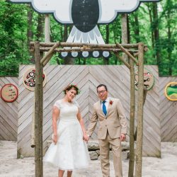 Disney O ASHTONKELLEYPHOTOGRAPHY MARRIED186 big - Happily ever campers: this summer camp wedding had a trail mix bar, camp mug favors, and Korean traditions Happily ever campers: this summer camp wedding had a trail mix bar, camp mug favors, and Korean traditions