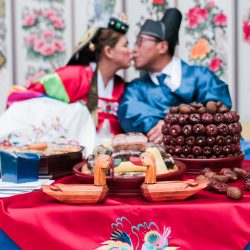 Disney O ASHTONKELLEYPHOTOGRAPHY MARRIED435 big - Happily ever campers: this summer camp wedding had a trail mix bar, camp mug favors, and Korean traditions Happily ever campers: this summer camp wedding had a trail mix bar, camp mug favors, and Korean traditions