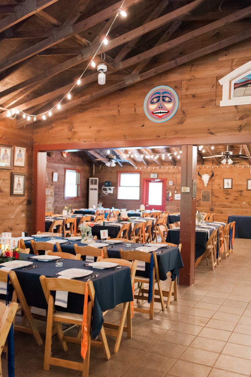 Happily ever campers: this summer camp wedding had a trail mix bar, camp mug favors, and Korean traditions