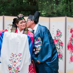 Disney O ASHTONKELLEYPHOTOGRAPHY MARRIED457 big - Happily ever campers: this summer camp wedding had a trail mix bar, camp mug favors, and Korean traditions Happily ever campers: this summer camp wedding had a trail mix bar, camp mug favors, and Korean traditions