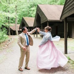 Disney O ASHTONKELLEYPHOTOGRAPHY MARRIED548 big - Happily ever campers: this summer camp wedding had a trail mix bar, camp mug favors, and Korean traditions Happily ever campers: this summer camp wedding had a trail mix bar, camp mug favors, and Korean traditions