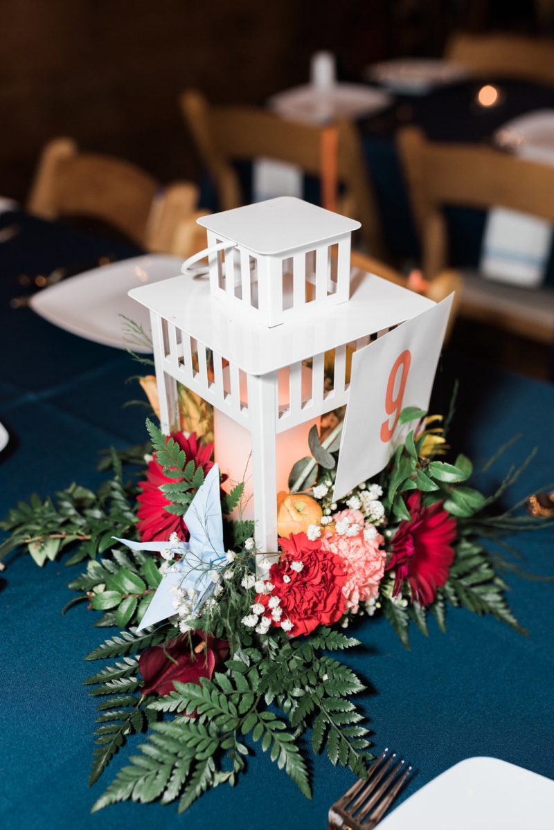 Happily ever campers: this summer camp wedding had a trail mix bar, camp mug favors, and Korean traditions