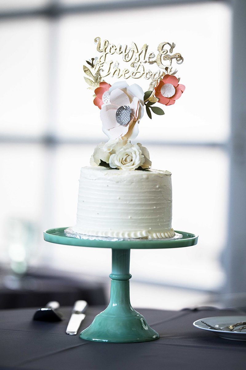 Mardi Gras meets Chicago at this stunning donuts and dogs wedding