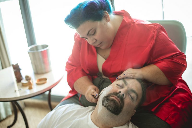 Fandoms meet classic Offbeat Bride style at this Texas sci-fi wedding