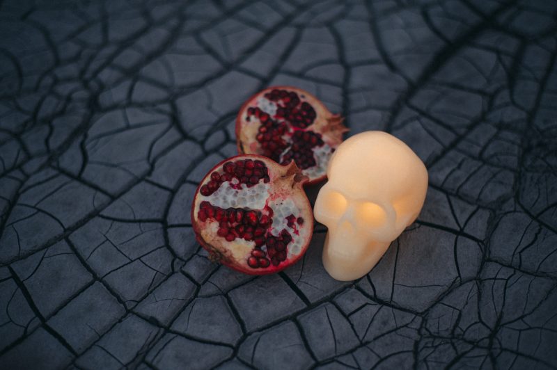 Anatomy meets embroidery at this creepy-stylish and moody wedding inspiration