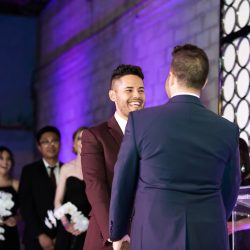 Prepare to swoon these stylish grooms and their swanky and chic wedding