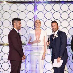 Prepare to swoon these stylish grooms and their swanky and chic wedding
