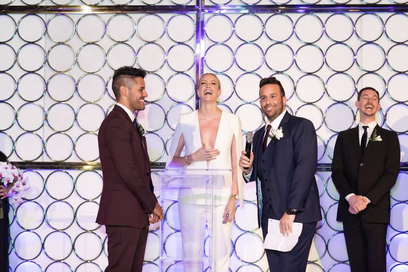 Prepare to swoon these stylish grooms and their swanky and chic wedding