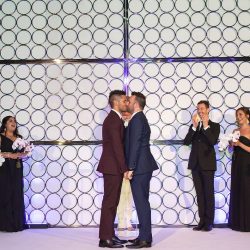 Prepare to swoon these stylish grooms and their swanky and chic wedding