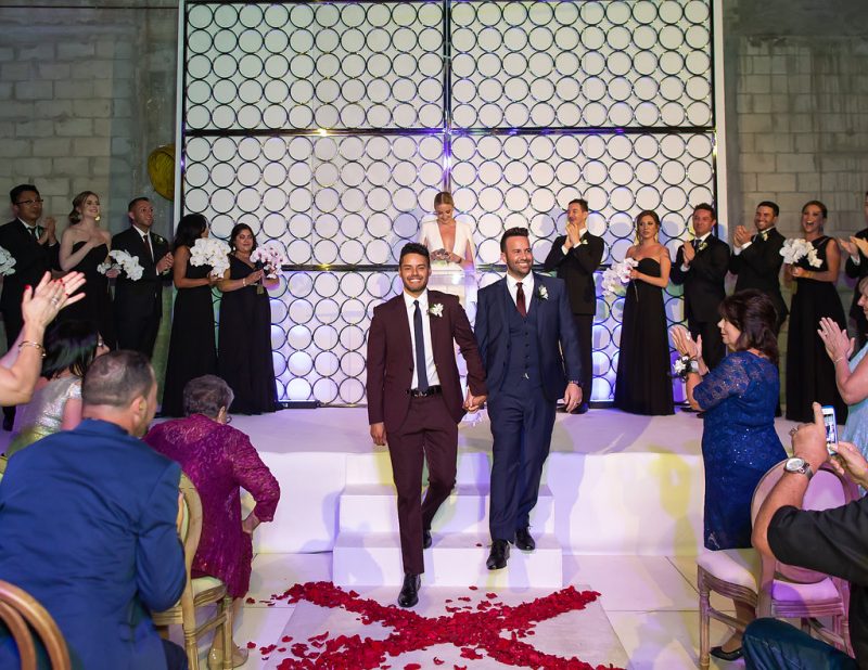 Prepare to swoon these stylish grooms and their swanky and chic wedding