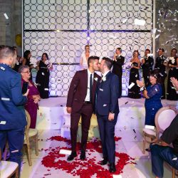 Prepare to swoon these stylish grooms and their swanky and chic wedding