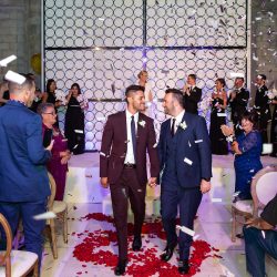 Prepare to swoon these stylish grooms and their swanky and chic wedding