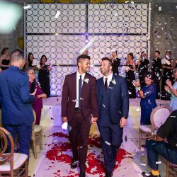 Prepare to swoon these stylish grooms and their swanky and chic wedding