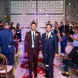 Prepare to swoon these stylish grooms and their swanky and chic wedding