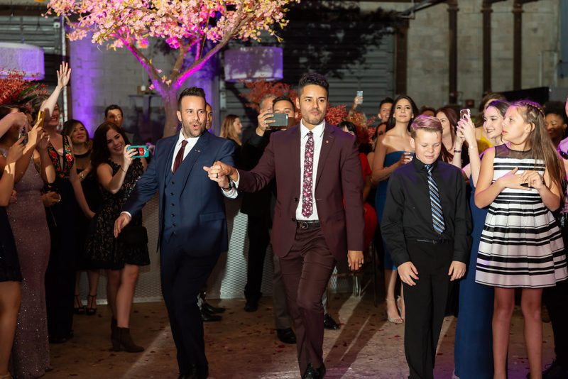 Prepare to swoon these stylish grooms and their swanky and chic wedding