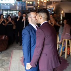 Prepare to swoon these stylish grooms and their swanky and chic wedding