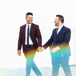 Prepare to swoon these stylish grooms and their swanky and chic wedding