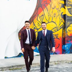 Prepare to swoon these stylish grooms and their swanky and chic wedding