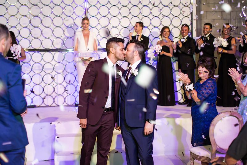 Prepare to swoon these stylish grooms and their swanky and chic wedding