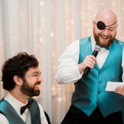 Roberts Atwell JanetHowardStudio Atwell0774 big - Land ho! Get yer sea legs for this pirate wedding in Wisconsin Pirate themed Wedding