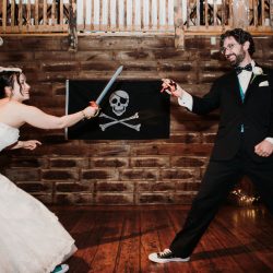 Roberts Atwell JanetHowardStudio Atwell0860 big - Land ho! Get yer sea legs for this pirate wedding in Wisconsin Pirate themed Wedding