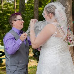 Turtles! Brunch! Dogs in ties! This rainbow lesbian wedding is all about furever love