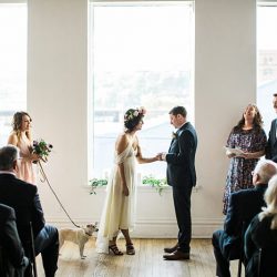 Champagne wishes & flower crown dreams at this Thursday evening dinner party wedding