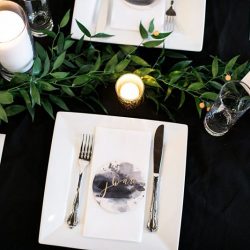 Champagne wishes & flower crown dreams at this Thursday evening dinner party wedding