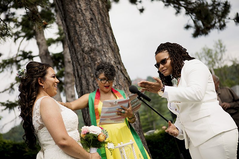 Bookworms and gamer girls marry in style in New York