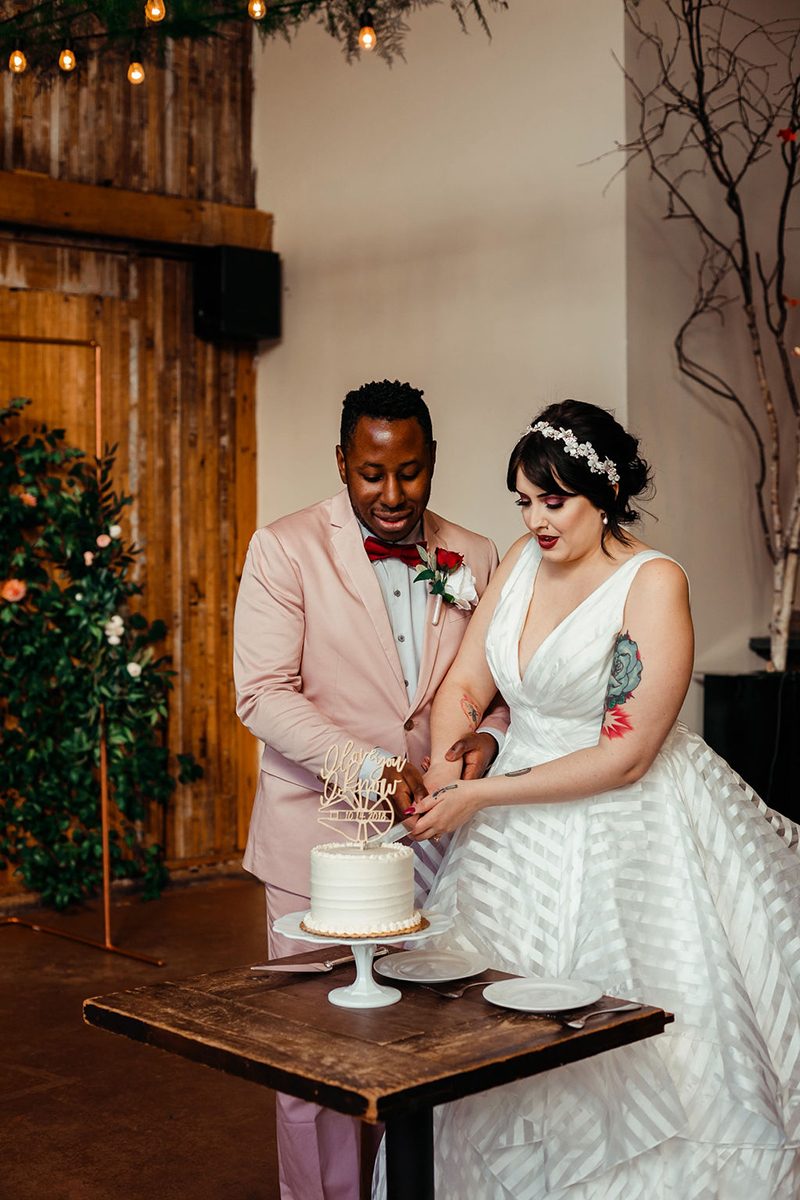 You'll need to fan yourself from the pink suit & striped dress at this romantic Sunday wedding 