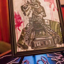 Salter Mason DragonStudio Mason029 big - This May the Fourth wedding had dancing storm troopers, original art, & a killer black dress This May the Fourth wedding had dancing storm troopers, original art, & a killer black dress