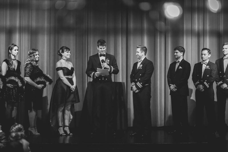 This May the Fourth wedding had dancing storm troopers, original art, & a killer black dress