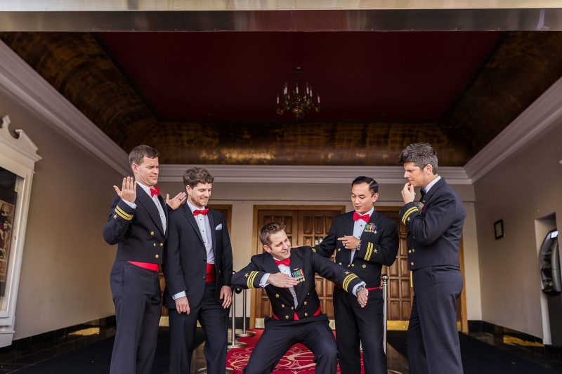 This May the Fourth wedding had dancing storm troopers, original art, & a killer black dress