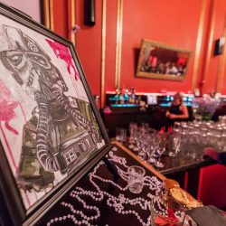 Salter Mason DragonStudio Mason397 big - This May the Fourth wedding had dancing storm troopers, original art, & a killer black dress This May the Fourth wedding had dancing storm troopers, original art, & a killer black dress