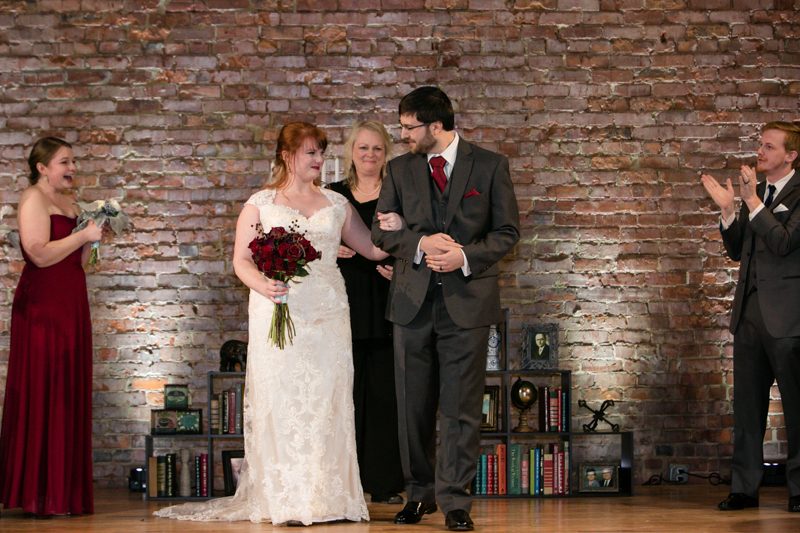 A Biltmore Estate library-inspired wedding with lots of BATMAN