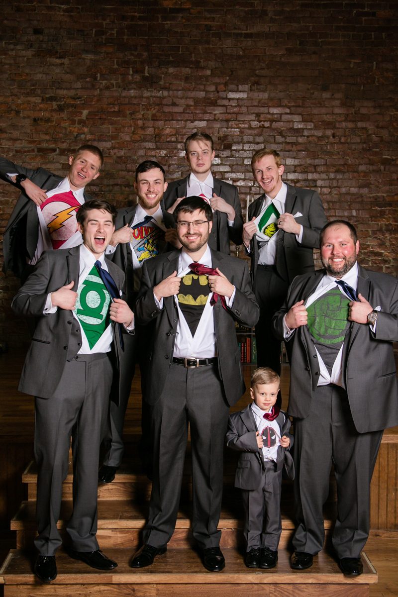 A Biltmore Estate library-inspired wedding with lots of BATMAN
