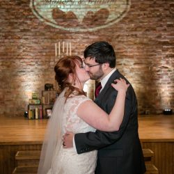 A Biltmore Estate library-inspired wedding with lots of BATMAN