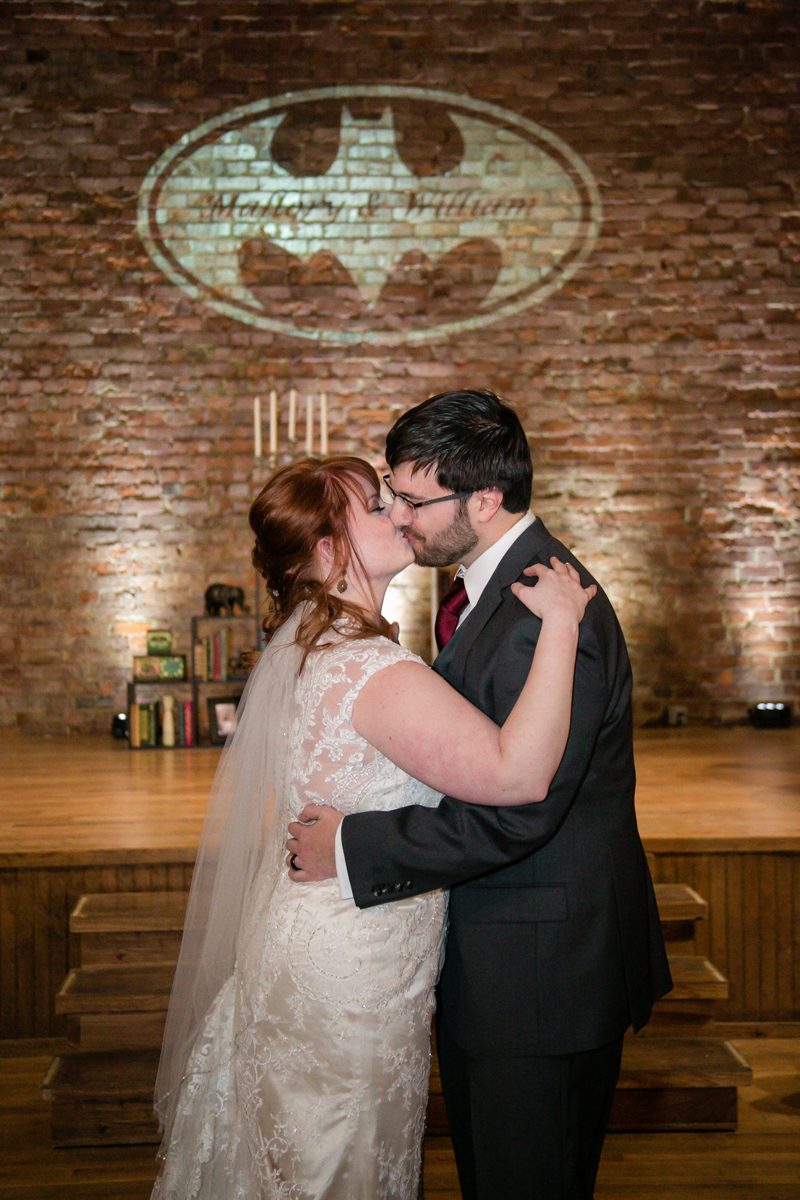 A Biltmore Estate library-inspired wedding with lots of BATMAN