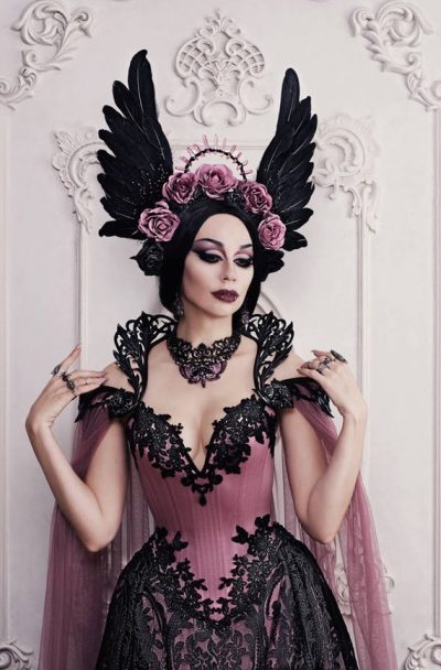 From hints of purple to goth glam: these Halloween wedding dresses are spooktacular