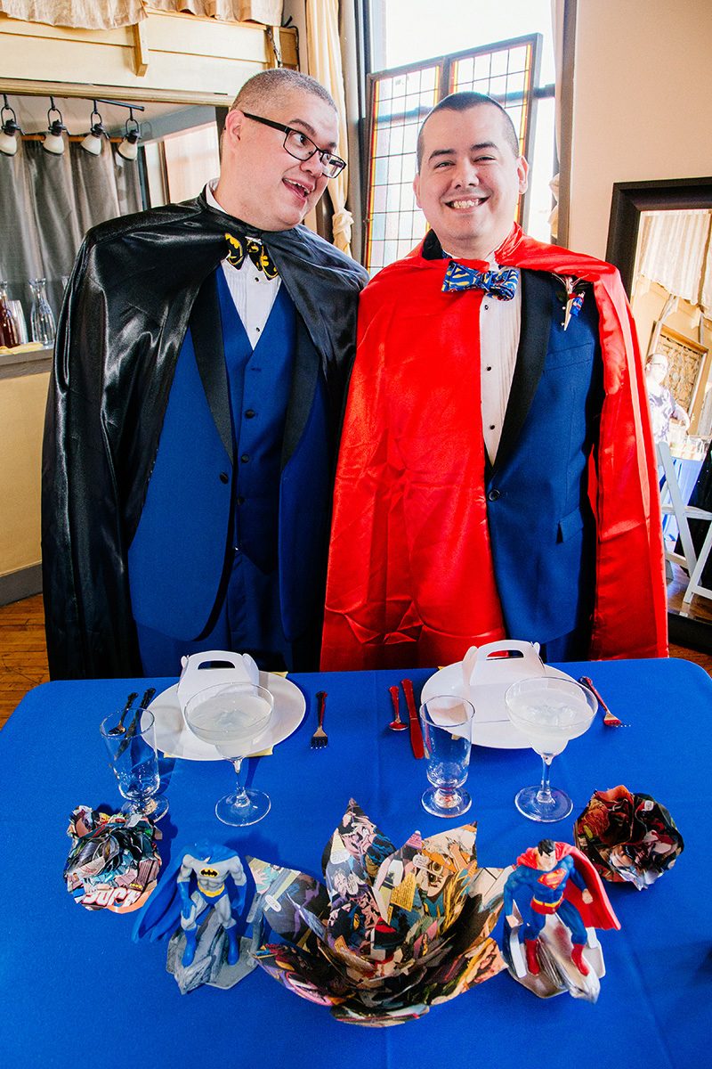 Heroes in love: a comic book themed microwedding in Chicago