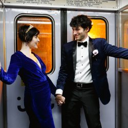 44128363920 dbb178e987 k - Check the blue velvet wedding dress and matching blazer at this a moody goth-lite wedding Velvet, vegans, & Vincent Price: a moody goth-lite wedding
