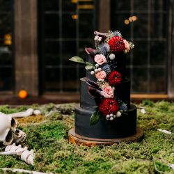 45032624775 b24e724812 k - Check the blue velvet wedding dress and matching blazer at this a moody goth-lite wedding Velvet, vegans, & Vincent Price: a moody goth-lite wedding